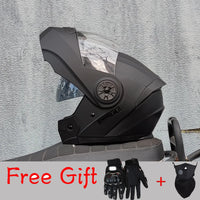 ORZ-161 Modular Filp up Motorcycle Helmet Full Face Racing Helmet Dual Visors DOT Approved motosiklet kaskı