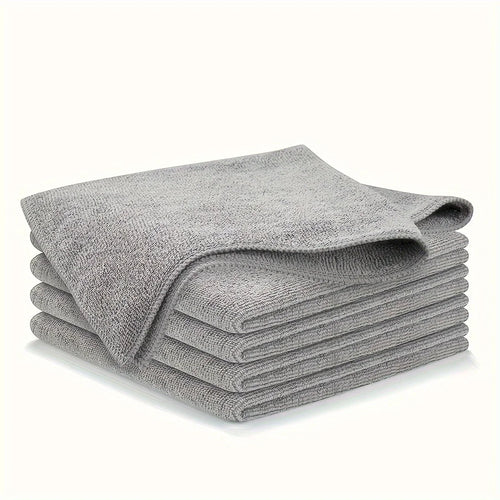 5/10/20pcs Kitchen Towel, Ultra-fine Fiber Light Gray Cleaning Cloth Set, Absorbent, Soft And Stain-removing Cloth