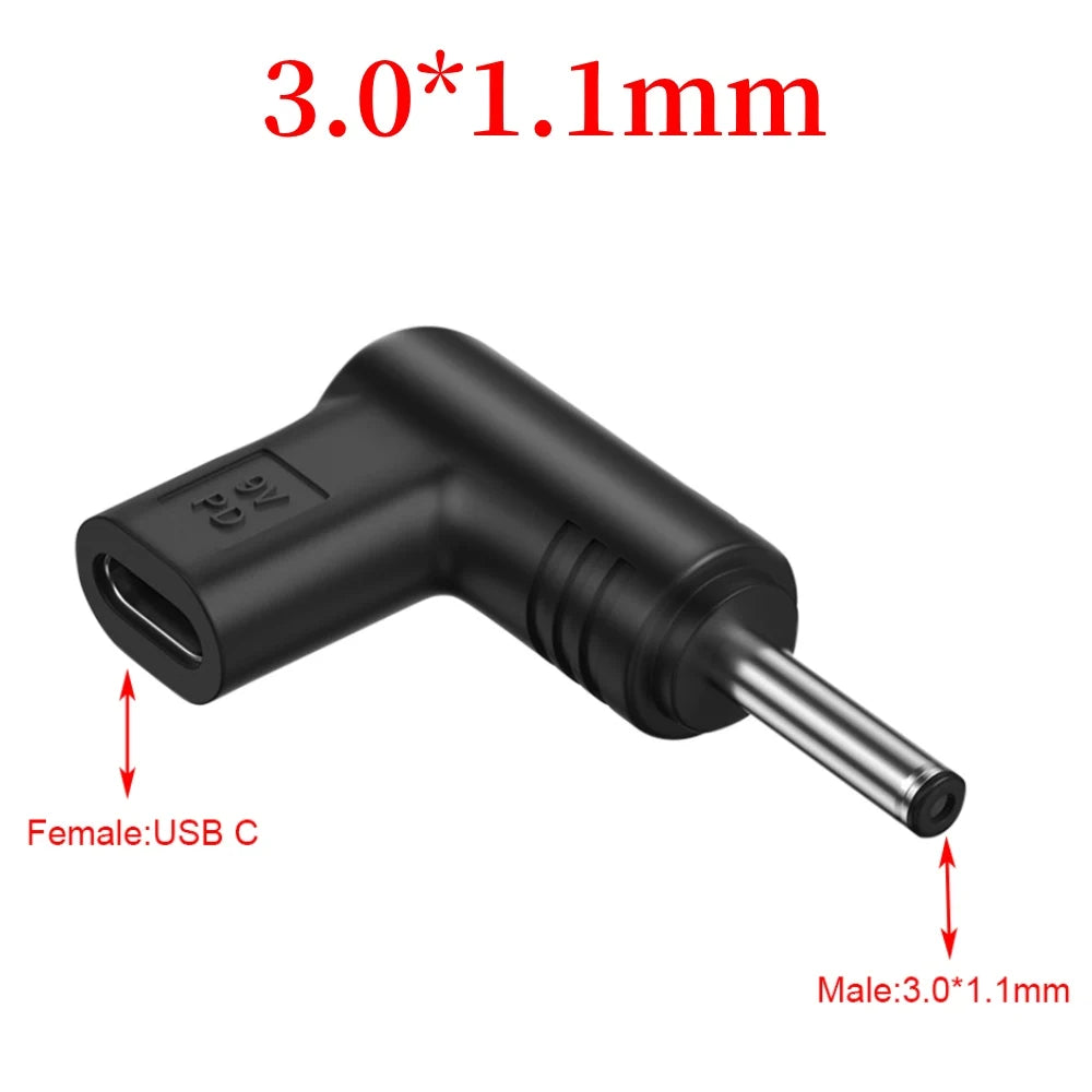 12V 15V 19.5V USB C PD to DC Power Connector Universal Type C to DC Jack Plug Charging Adapter Converter for Router Tablet