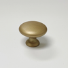 Capri Brushed Gold Cup Drawer Pull, Ring Pull or Round Cabinet Knob Euro • Knobs