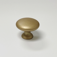 Capri Brushed Gold Cup Drawer Pull, Ring Pull or Round Cabinet Knob Euro • Knobs