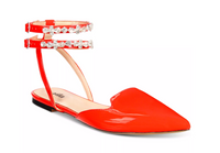 Rosalind Flats Red Vaila Shoes