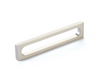 Brushed Nickel "Loop" Square Drawer Pulls and Cabinet Knobs Euro • Knobs