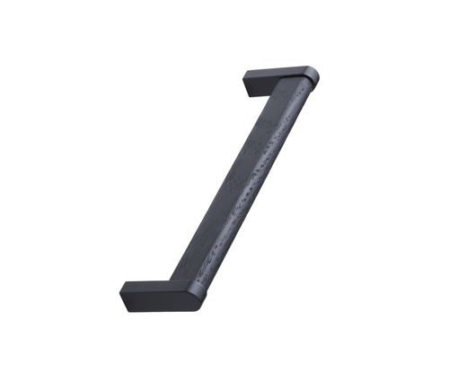 Black Wood and Metal "Crossing" Cabinet Knob and Drawer Handles Euro • Knobs