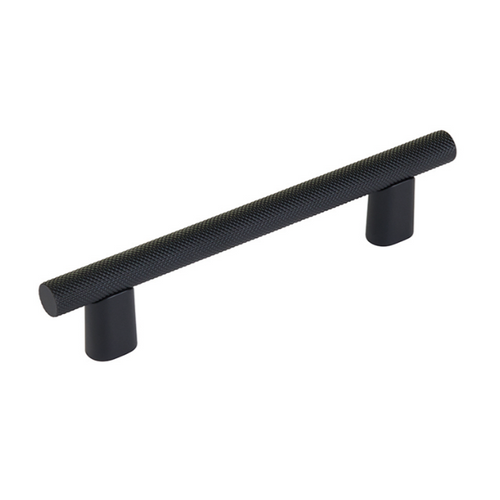 Knurled "Karl" Matte Black Cabinet Knobs and Drawer Pulls Euro • Knobs