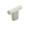 Brushed Nickel "Knox" Cabinet Knobs and Drawer Pulls Euro • Knobs