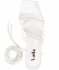 Ava Sandals White Vaila Shoes