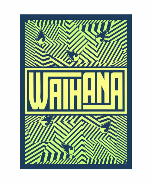 Waihana Psychedelic Waves Sticker WAIHANA