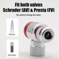 ThinkRider CO2 Pump For Bicycle Schrader Presta Adapter Bike Pump Inflator Aluminum Tire Tube Mini size MTB Bicycle Pumps CO2 Ca