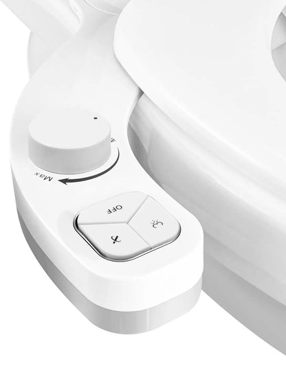 SAMODRA Black Button Bidet - Non-Electric Self  Cleaning Bidet Water Sprayer Toilet Seat