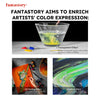 Fantastory 28 Classic Colors Acrylic Paint Set, Professional Craft Paint With 12 Brushes, Suitable for Wood/ Stons/ Model/ Rock