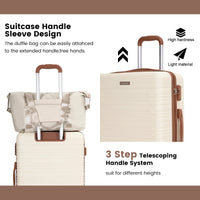 Luggage Sets 3-Piece Suitcases with Double Spinner Wheel,Suitcase Set ABS Hard Case Luggage with TSA Lock