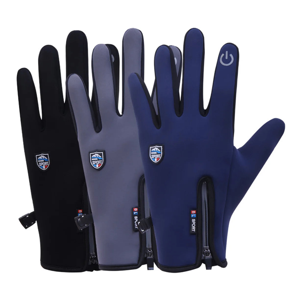 Winter Warm Motorcycle Gloves With Wrist Support Touch Screen Cycling Gloves Outdoor Sport Anti-slip Windproof Full Finger Glove