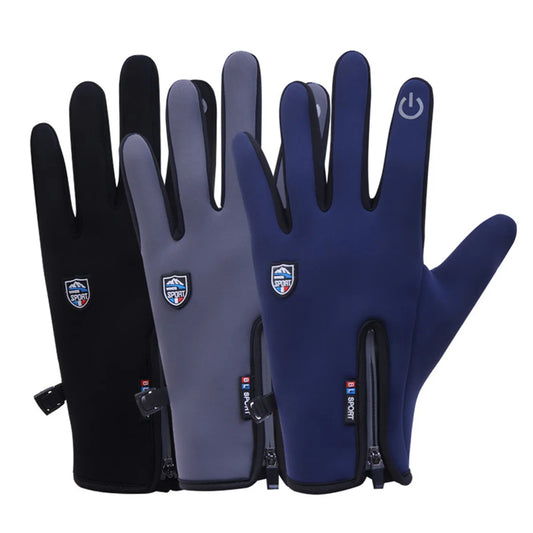 Winter Warm Motorcycle Gloves With Wrist Support Touch Screen Cycling Gloves Outdoor Sport Anti-slip Windproof Full Finger Glove