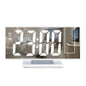 180° Arm Projection Alarm Clock Time Temperature USB Plug-in Digital Alarm Clock Snooze Table Clock 12/24H Projector LED Clock