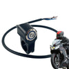 Motorcycle Handlebar Switches Turn On/Off Control Push Button For Motorcycles Waterproof Handlebar Mount Head Light Turn