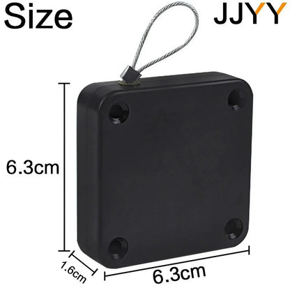 Multifunctional Automatic Door Closer, Automatically Self Closing Door with Drawstring for Internal Home Outdoor Iron Door