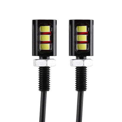 1 Pair License Number Plate Screw Bolt Light Energy Saving LED License Number Plate Light for 12V Car Motorcycle