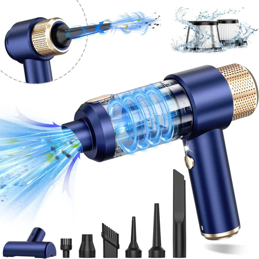 Car Vacuum Cleaner Air Blower Cordless Powerful Wireless Car Cleaner Portable Vacuum Cleaner Cleaning Machine For Car Home 2 In1