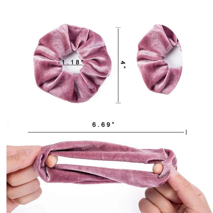 12 Pack Velvet Hair Scrunchies Scrunchy Hair Ties Elastic Hair Bands Ropes Scrunchie for Women or Girls Hair Accessorie 12 Color
