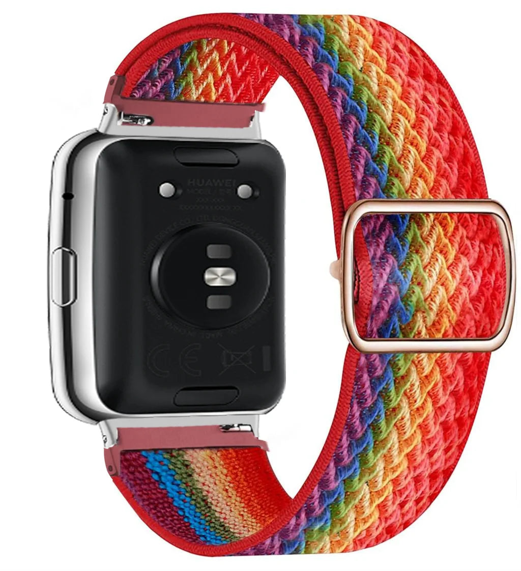 Scrunchie Band For Huawei Watch Fit 2 Strap Smartwatch Accessories Elastic Nylon Loop Bracelet Correa Huawei Watch fit2 band