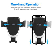 Qi Wireless Fast Charger Car Mount Air Vent Gravity Mobile Phone Holder Charging Stand For IPhone 14 13 12 11 Pro Xiaomi Samsung