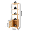 Tall Slim Storage Cabinet Freestanding Narrow Bathroom Shelf Slim Corner Floor Shelves