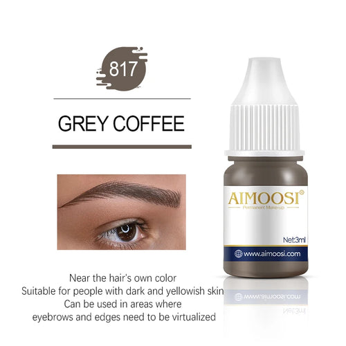 Tattoo Ink Nano Pigment Milkly Colors For Semi Permanent MakeUp Sets Tint Eyebrow Eyeliner Lips Beauty 3ml Microblading Pigments