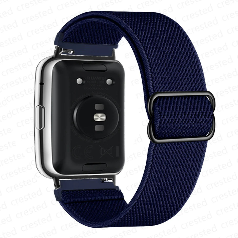 Scrunchie Band For Huawei Watch Fit 2 Strap Smartwatch Accessories Elastic Nylon Loop Bracelet Correa Huawei Watch fit2 band