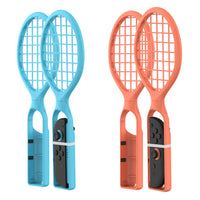 2PCS Tennis Racket For Nintendo Switch 2 / OLED Joy-Con Controller Tennis Racquet Grip with Wrist Strap Game Accessories Kit