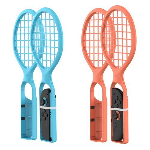 2PCS Tennis Racket For Nintendo Switch 2 / OLED Joy-Con Controller Tennis Racquet Grip with Wrist Strap Game Accessories Kit