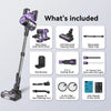 INSE S10 Cordless Vacuum Cleaner, 6-in-1 Stick Vacuum with 30Kpa 350W Suction, Max 50 Min Runtime Rechargeable Vacuum Cleaner