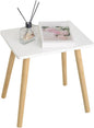 Side Table, Small Black End Accent Table for Living Room Bedroom Office Small Spaces, Modern Side Table Nightstand