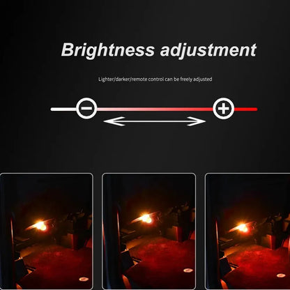 LED Car Interior Ambient Light Remote Control Decoration Auto Roof Foot Atmosphere Lamp Bicycle Tail Light Wireless Adhesive
