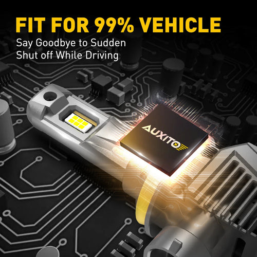 AUXITO 2Pcs 22000LM H11 LED Headlight Canbus H8 H9 9005 HB3 9012 HIR2 9006 HB4 Turbo Lamp 120W Super Bright Car Headlamp 6500K