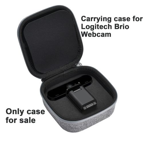 Portable EVA Hard Case For Logitech Brio Webcam Camera Travel Protective Carrying Storage Bag Shockproof Outdoor Pouch