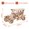Robotime Rokr Classic Car 3D Wooden Puzzle Train Army Jeep Heavy Truck Vintage Car 1:15 Scale Model Building Kits for Kids