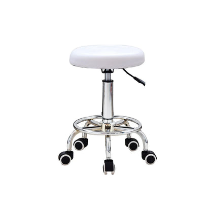 Hydraulic Rolling Stool Bar Seat Rolling Chair Height Adjustable Salon Stool Seat for Hair Beauty, Spa Salon Waiting Stool Seat