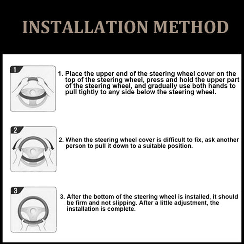 Carbon Fiber Leather Steering Wheel Cover  Breathable Non-slip Interior Accessories 38cm for BMW F30 F31 F07 F10 E90 E91 E92 E87