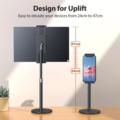 Portable Monitor Stand Adjustable Height Desktop Monitor Bracket for Ipad Phone 13-24.5Cm Vesa Monitor Tablet Support Holder