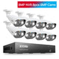ZOSI 8CH POE Video Surveillance Kit 4K 8MP 5MP Super HD Outdoor IP Cameras AI Starlight Night Vision CCTV Security Camera System