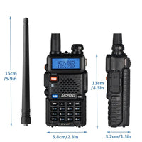 2pcs BAOFENG UV-5R 5W 8W High Power Dual Band Two Way Radio Long Range Handheld Portable Walkies Talkies For Hunting
