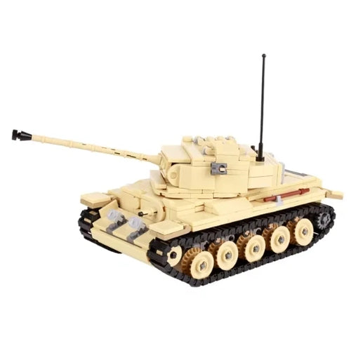 WWII Military US German Armored Vehicle MOC Building Blocks Soldiers Figure Tank Gun Carriage Medical Truck Transport Toys K033