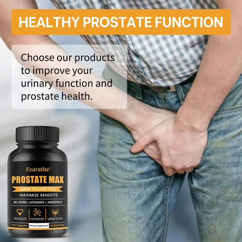 Saw Palmetto Extract, Vitamin & Mineral Supplement, Antioxidant, - Supports prostate health, urinary health and hair growth