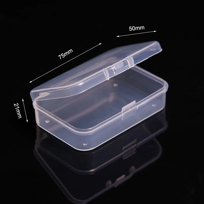 Mini Boxes Rectangle Plastic Storage Box Practical Frosted Translucent Toolbox Bead Jewelry Case Display Organizer Container