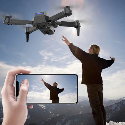 Professional Drone E88 Pro 4K Wide-Angle HD 1080P Camera WiFi Height Hold Foldable RC Drone Quadrotor Helicopter Children's Toys