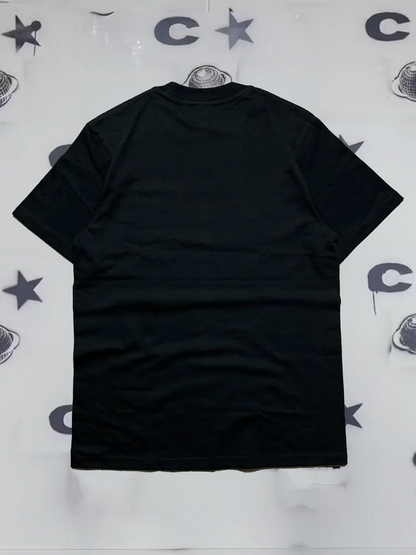 200g Cotton Men's Crew-Neck Short-Sleeve T-Shirt with Adorable Cat Print