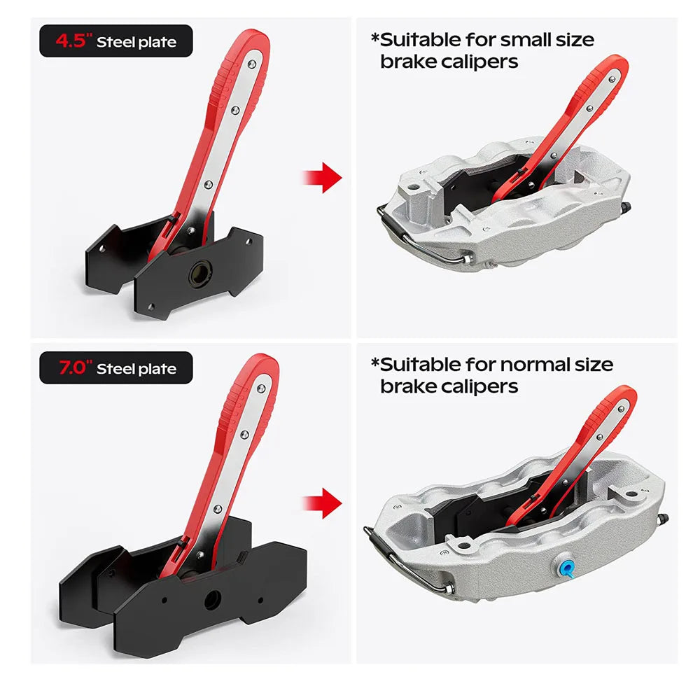 Brake Caliper Press Compression Tool 360 Degree Swing Ratchet Expander Wrench Durable Car Pad Press Ratchet Piston Spreader