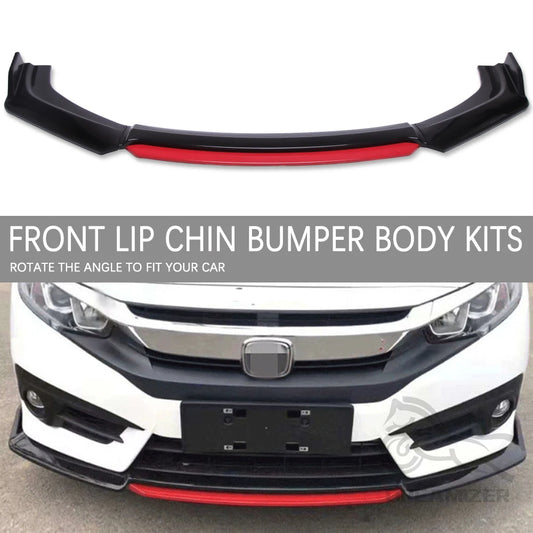 Universal Car Front Bumper Separator Bumper Lip Body Kit Separator For Honda For Toyota For Audi For Ford Width Below 183cm