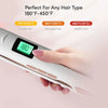 KIPOZI Professional Titanium Flat Iron Hair Straightener Digital LCD Display Dual Voltage Titanium Plates Salon & Home Use 2025